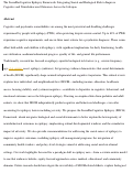 Cover page of The role of social context in cognitive and neurobehavioural outcomes in epilepsy