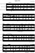 Cover page of Agnus Dei for Saxophone Trio