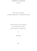 Cover page: Towards Theoretical Analysis and Empirical Improvement of Certied Robust Training