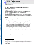 Cover page: The effects of nutrition knowledge on food label use. A review of the literature