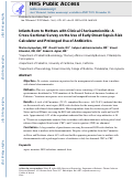 Cover page: Infants Born to Mothers with Clinical Chorioamnionitis: A Cross-Sectional Survey on the Use of Early-Onset Sepsis Risk Calculator and Prolonged Use of Antibiotics