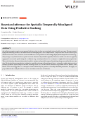 Cover page of Bayesian Inference for Spatially‐Temporally Misaligned Data Using Predictive Stacking