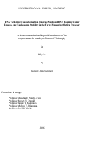 Cover page: DNA tethering characterization, enzyme-mediated DNA looping under tension, and nucleosome stability in the force measuring optical tweezers