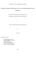 Cover page: Adaptation Techniques to Mitigate Impact of Process Variations and Dynamic Thermal Management