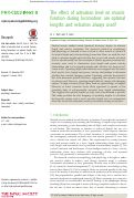 Cover page: The effect of activation level on muscle function during locomotion: are optimal lengths and velocities always used?