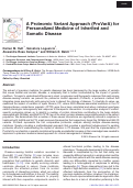 Cover page: A Proteomic Variant Approach (ProVarA) for Personalized Medicine of Inherited and Somatic Disease