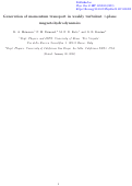 Cover page: Generation of momentum transport in weakly turbulent β-plane magnetohydrodynamics