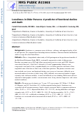 Cover page: Loneliness in Older Persons: A Predictor of Functional Decline and Death