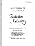 Cover page: SCINTILLATION COUNTERS FOR THE MEASUREMENT OF RADIOACTIVE SAMPLES