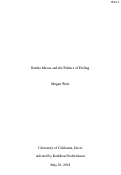Cover page: Bertha Mason and the Politics of Feeling