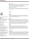 Cover page: The relationship of pre-corneal to pre-contact lens non-invasive tear breakup time