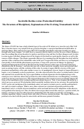 Cover page: Inevitable Decline versus Predestined Stability: The Structure of Disciplinary Explanations of the Evolving Transatlantic Order