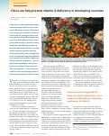 Cover page: Citrus can help prevent vitamin A deficiency in developing countries