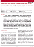 Cover page: Rapid onset type 1 diabetes with anti-PD-1 directed therapy