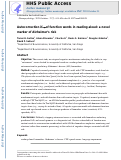 Cover page: Autocorrection if→of function words in reading aloud: A novel marker of Alzheimers risk.