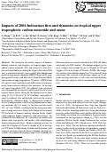 Cover page: Impacts of 2006 Indonesian fires and dynamics on tropical upper tropospheric carbon monoxide and ozone