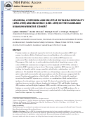 Cover page: Leukemia, lymphoma and multiple myeloma mortality (1950-1999) and incidence (1969-1999) in the Eldorado uranium workers cohort.