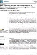 Cover page: Child and Family Outcomes and Experiences Related to Family-Centered Care Interventions for Hospitalized Pediatric Patients: A Systematic Review.