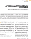 Cover page: Rendering the Intractable More Tractable: Tools from Caenorhabditis elegans Ripe for Import into Parasitic Nematodes