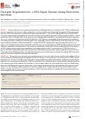 Cover page: Divergent Requirement for a DNA Repair Enzyme during Enterovirus Infections