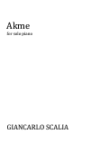 Cover page: Akme