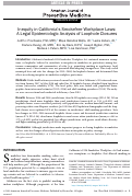 Cover page: Inequity in California's Smokefree Workplace Laws: A Legal Epidemiologic Analysis of Loophole Closures