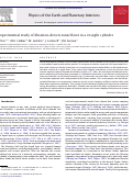 Cover page: Experimental study of libration-driven zonal flows in a straight cylinder