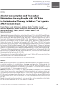 Cover page: Alcohol Consumption and Tryptophan Metabolism Among People with HIV Prior to Antiretroviral Therapy Initiation: The Uganda ARCH Cohort Study.