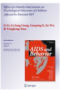 Cover page: Effect of a Family Intervention on Psychological Outcomes of Children Affected by Parental HIV