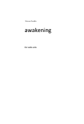 Cover page: Awakening