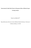 Cover page: Nanostructured Cobalt Oxide Clusters in Mesoporous Silica as Efficient Oxygen-Evolving Catalysts