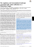 Cover page: The regulatory and transcriptional landscape associated with carbon utilization in a filamentous fungus