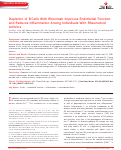 Cover page: Depletion of B-cells with rituximab improves endothelial function and reduces inflammation among individuals with rheumatoid arthritis.