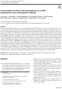 Cover page: Characterization of direct oral anticoagulants use in adult hematopoietic stem cell transplant recipients.