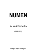 Cover page: Numen