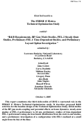 Cover page: R&amp;D Requirements, RF Gun Mode Studies, FEL-2 Steady-State Studies, Preliminary FEL-1 Time-Dependent Studies, and Preliminary Layout Option Investigation