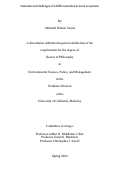 Cover page: Outcomes and challenges of wildlife restoration in novel ecosystems