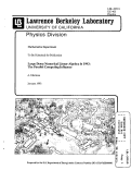 Cover page: Large Dense Numerical Linear Algebra in 1993: The Parallel Computing Influence