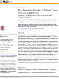 Cover page: Gene Expression Signature in Adipose Tissue of Acromegaly Patients