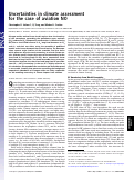 Cover page: Uncertainties in climate assessment for the case of aviation NO