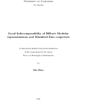 Cover page: Local Indecomposability of Hilbert Modular representations and Mumford-Tate conjecture