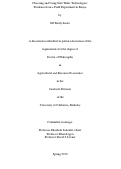 Cover page: Choosing and Using Safe Water Technologies: Evidence from a Field Experiment in Kenya