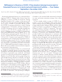 Cover page: Willingness to Receive a COVID-19 Vaccination Among Incarcerated or Detained Persons in Correctional and Detention Facilities — Four States, September–December 2020