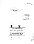 Cover page: BDMS: BERKELEY DATA-BASE MANAGEMENT SYSTEM USER'S MANUAL (VERSION 1.2)