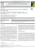 Cover page: Application of a genetic signature of late GU toxicity in SCIMITAR, a Post-op SBRT trial