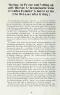 Cover page: Waiting for Father and Putting up with Mother: An Iconoclastic View of Carlos Fuentes' <em>El tuerto es rey [The One-eyed Man is King ]</em>