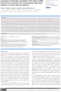 Cover page: Awareness, Knowledge, and Utility of RCT Data vs RWE: Results From a Survey of US Cardiologists: Real-world Evidence in Clinical Decision Making.