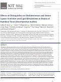 Cover page: Effects of Chlorpyrifos on Cholinesterase and Serine Lipase Activities and Lipid Metabolism in Brains of Rainbow Trout (Oncorhynchus mykiss).