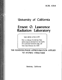 Cover page: THE RANDOM-PHASE APPROXIMATION APPLIED TO ATOMIC STRUCTURE