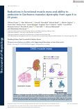 Cover page: Reductions in functional muscle mass and ability to ambulate in Duchenne muscular dystrophy from ages 4 to 24 years